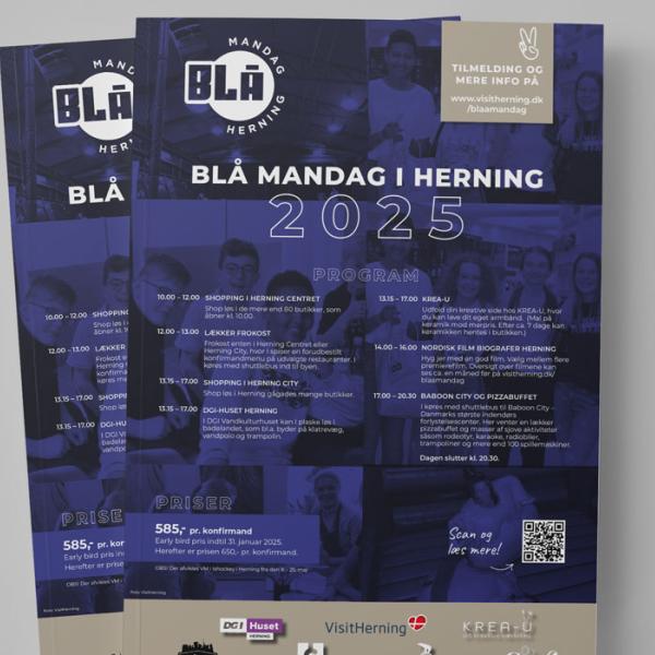 Blå Mandag i Herning - pakker og program 2025